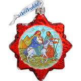 Story of Nativity Mercury Glass Ornaments Set of 3 by G. DeBrekht - Nativity Holiday Decor - 770122S3