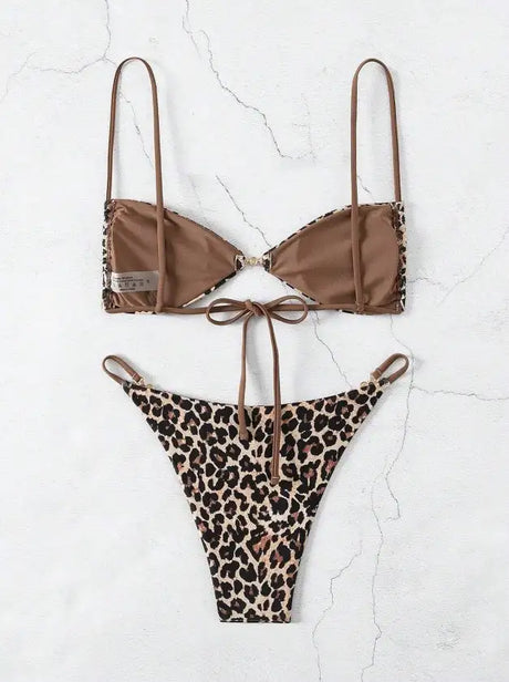 Women's Two-piece Casual Swimsuit P61 Decor - Lootquake