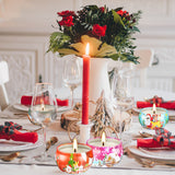 16pcs 1.6*2.4in (4cm*6cm) Christmas Scented Candle, Smoke-free, Non-drip, Elegant Romantic Candle, Suitable for Family, Wedding, Church, Seasonal Celebrations, Also Very Suitable for Christmas.