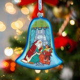 Night Before Christmas Glass Ornament Set of 3 by G. DeBrekht - Christmas Santa Snowman Decor - 75010-B3