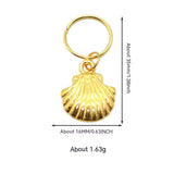 XINGX Lightning Shell Hair Ring with Small Pendant
