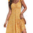 FENSACE Womens Dresses Summer Casual Ruffle Sleeve Yellow Sun Dresses(Yellow FloralSmall) - Lootquake