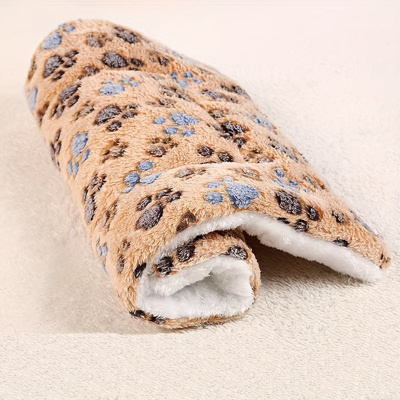Manta de invierno de franela gruesa y cálida - Colchoneta multicolor para dormir para perros - Colchoneta para perrera