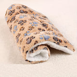 Manta de invierno de franela gruesa y cálida - Colchoneta multicolor para dormir para perros - Colchoneta para perrera