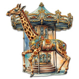 Carousel Giraffe Holiday Door Decor  by G. Debrekht - Christmas Decor - 8611028H