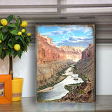 Canyon River Art Wooden Wall Art by Nature Wonders - Nature Wildlife Decor  - 95279B