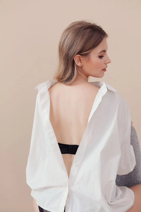 U-shaped backless lace lingerie - Lootquake