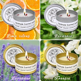 4pcs Scented Candle Gift Set - Premium Relaxation Aromatherapy with 12 Unique Scents, Perfect for Birthdays, Weddings, Thanksgiving & Christmas - Soy Wax in Metal Jar