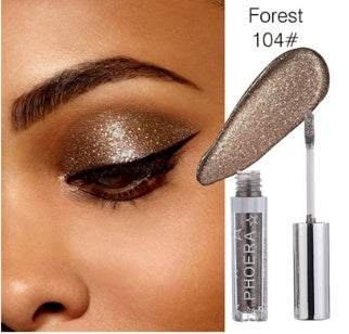 PHOERA Magnificent Metals Glitter and Glow Liquid Eyeshadow 12 Colors - Lootquake