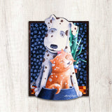 In Friendship Holiday Door Decor by Laura Seeley - Pets Dog and Cats Decor - 8511012H