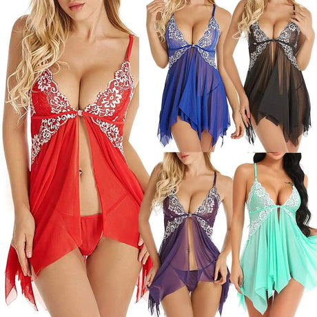 Erotic Lingerie  Pajamas Dress - Lootquake