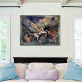 Unicorn Pegasus Fantasy Wooden Wall Art by Josephine Wall - Fantasy Decor - 852140-JW