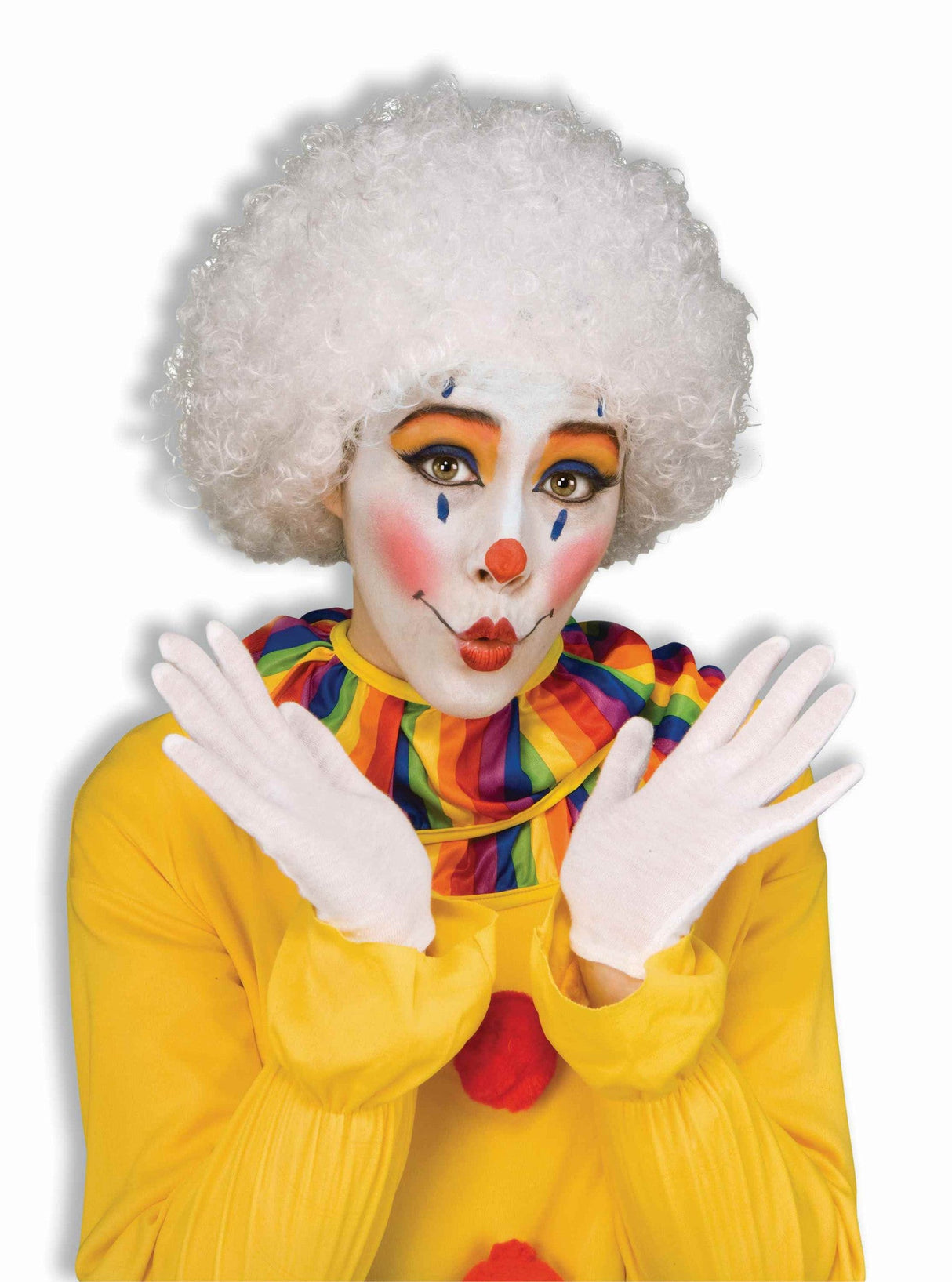 Costume Wigs Clown Wigs White Afro Wig