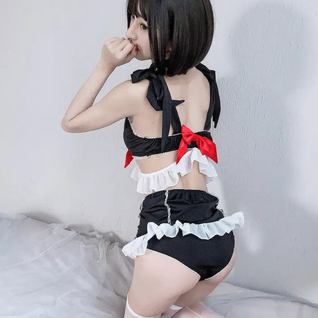 Sexy lingerie cute maid suit - Lootquake