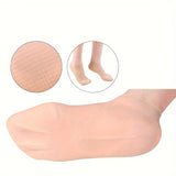 1 par de calcetines hidratantes de gel de silicona ultrasuave: hidratan y nutren los pies secos, los talones agrietados y la piel áspera con comodidad sin aceite y con aloe vera. Perfectos para pedicura y uso diario.