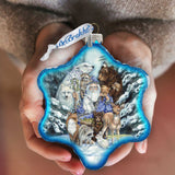 Gather in Peace Father Winter Glass Ornament by J. Bergsma - Christmas Decor - 754-968-JB