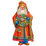 Santa's Skiing Adventure Holiday Door Decor by G. Debrekht - Christmas Santa Snowman Decor - 8691403H