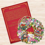 Easter Family Wreath Wooden Ornaments by G. DeBrekht - Easter Spring Decor - 8185301-3