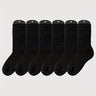 Conjunto de 3 pares de calcetines de media pantorrilla modernos para mujer, de punto liso, suaves y transpirables, tallas grandes (0XL-2XL).
