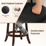 Ergonomic Swivel Bar Stools Set of Two-4