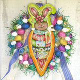 Carrot Bunny Easter Door Decor by Jamie Mills-Price - Easter Spring Decor - 8457609H