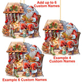 Personalized Santa's List Christmas Ornaments - Family Member Names Wooden Ornaments by G. Debrekht - Christmas Decor - 8652756P