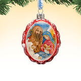 Nativity Glass Ornament Keepsake,, Nativity Inspirational Decor - 772029