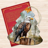 Adornos de madera para árbol de águila calva de Alaska de G.Debrekht - Decoración navideña con temática de vida silvestre - 870007