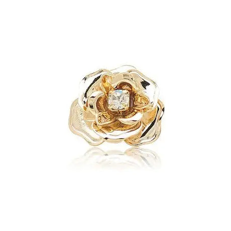 Retro Camellia Zircon Needle - Lootquake