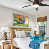 Arte mural de madera de fantasía de la Princesa Pavo Real de Josephine Wall - Decoración de fantasía - 852138-JW