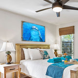 Arte de pared costero de madera con diseño de delfín de Speers de Nature Wonders - Decoración costera de vida marina - 95261B