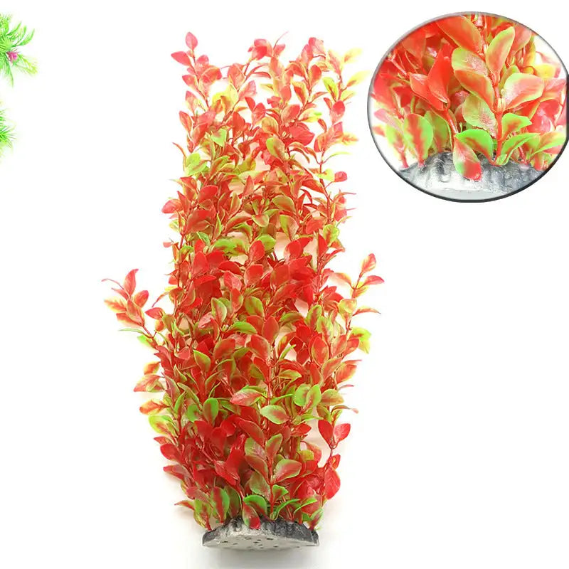 Aquarium fish tank ornament simulation plant - Lootquake