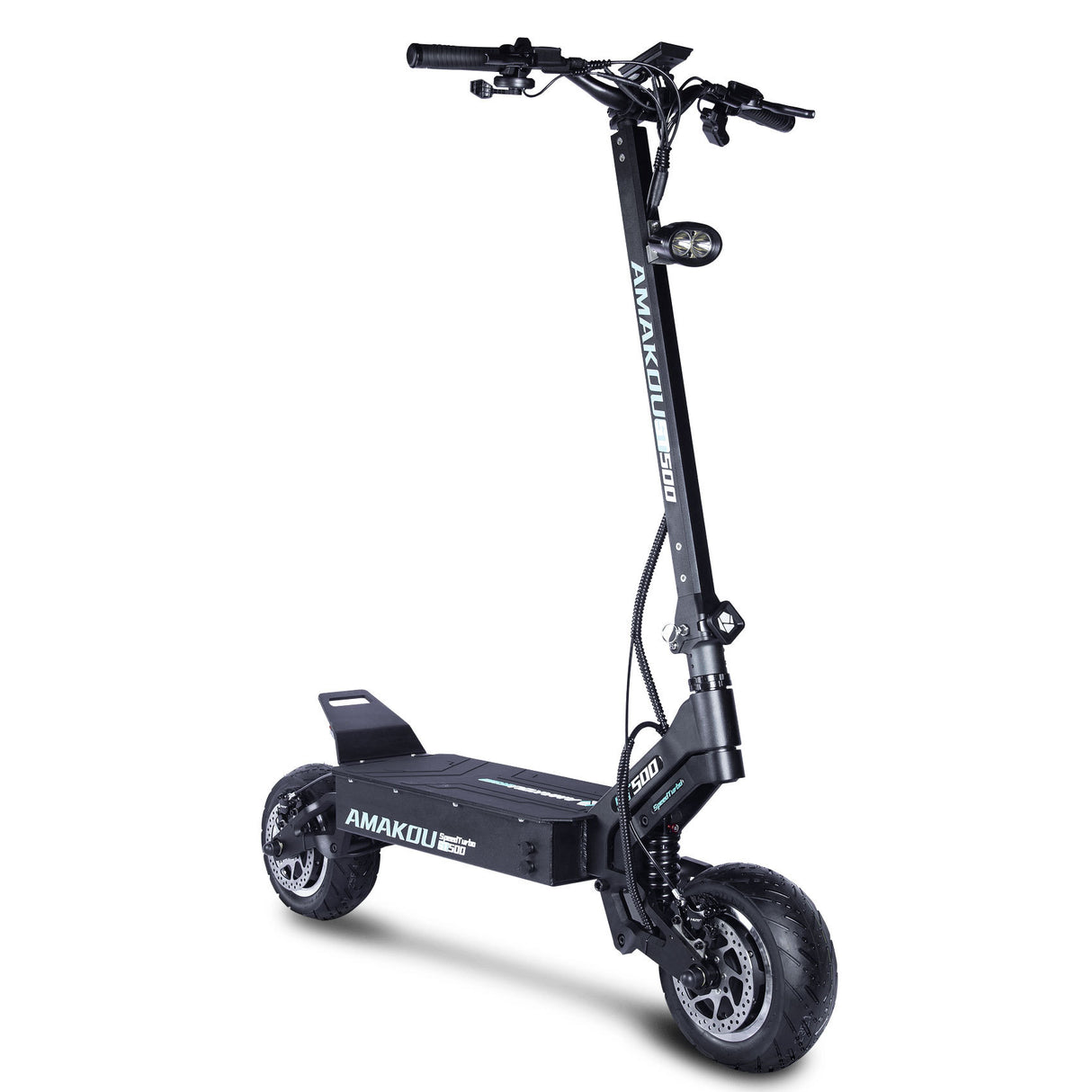 Patinete eléctrico plegable con motor de doble potencia de 72 V y neumáticos de carretera de 11 pulgadas