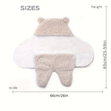 1 gigoteuse en velours, jolie couverture en forme d'ours, cadeau de Noël, d'Halloween et de Thanksgiving