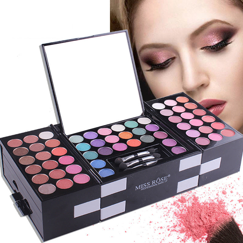 MISS ROSE 144-Color Eyeshadow, Blush, and Brow Makeup Kit