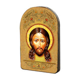 Icono religioso cristiano sagrado de madera bañado en oro de la Santa Faz - Decoración inspiradora - 86018