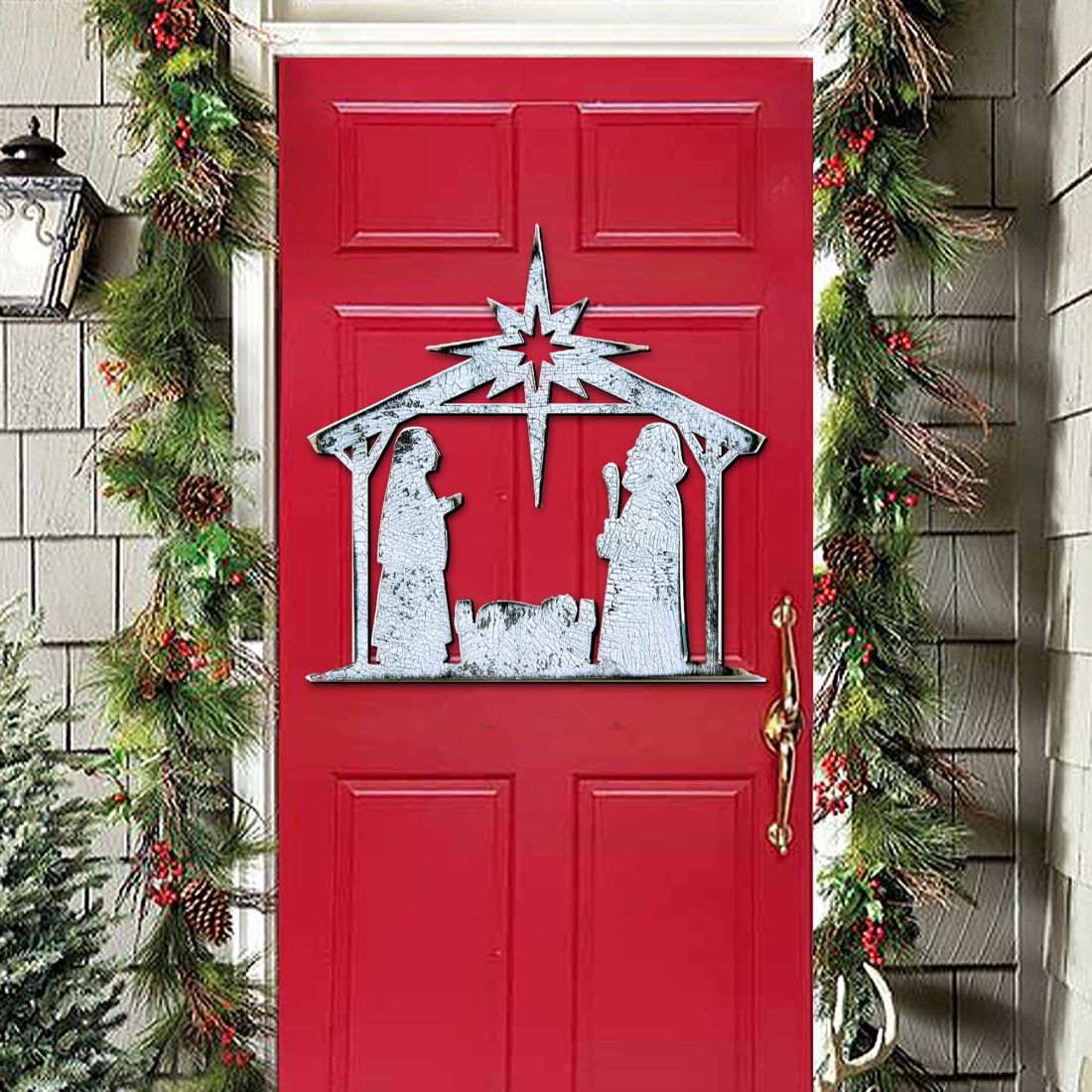 Decoración para puerta de la Natividad con Estrella Naciente de G. DeBrekht - Decoración navideña de la Natividad - 8198851H