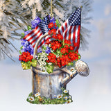 Blooming American Freedom Ornament by D. Gelsinger - Designocracy - 8461040-1711