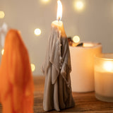 Bougie parfumée Halloween pour femme - Motif fantôme scintillant, idéale pour la décoration et les cadeaux