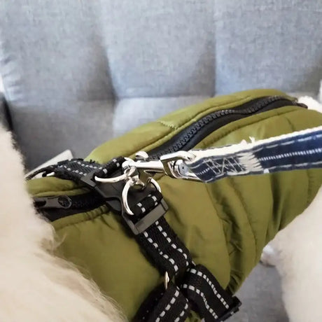 Waterproof Dog Clothes Winter Dog Coat With Harness Warm Pet Clothing Big Dog Jacket Chihuahua Labrador Coat Costume - Lootquake