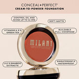 MILANI Conceal+Perfect Smooth Finish Cream-to-Powder Foundation