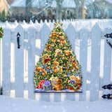 Decoración navideña para puerta con osito de peluche de D. Gelsinger - Decoración navideña - 8461019H-1101