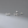 Fashion Hollowed-out Bowknot Thread Stud Earrings - Lootquake