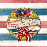 Corona navideña del 4 de julio, decoración navideña para puertas, de G. DeBrekht - Decoración navideña americana - 8652791H