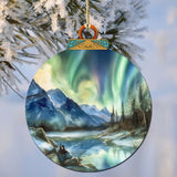 Adornos de madera de la aurora boreal de Alaska de G.Debrekht - Decoración navideña con temática de vida silvestre - 870039