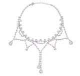 2025 New High End Design Full Diamond Water Diamond Necklace - Lootquake