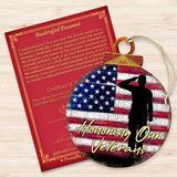 Veterans Honor Ball Wooden Ornaments - International Decor - 8187103