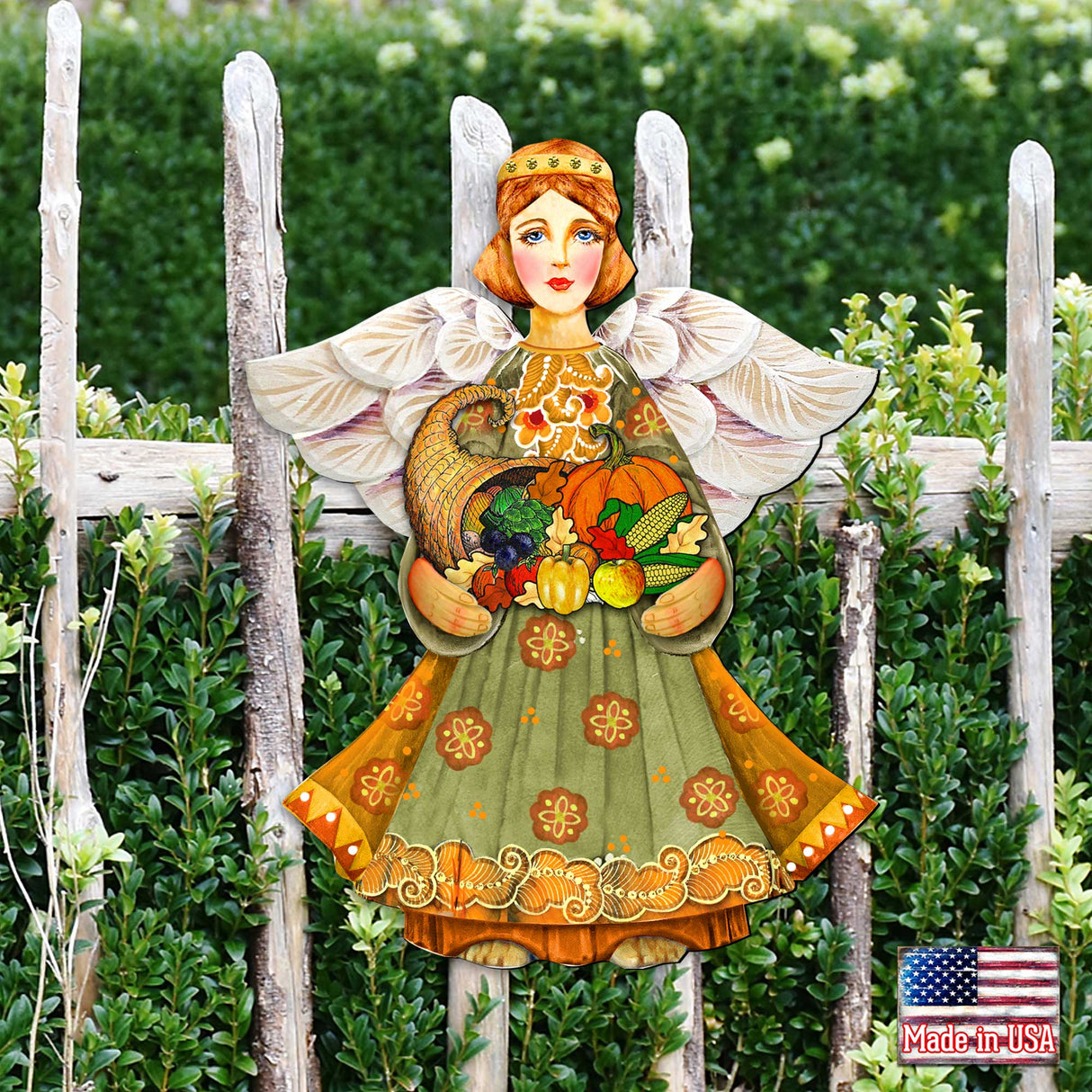 Fall Angel Thanksgiving Halloween Door Decor by G. DeBrekht - Thanksgiving Halloween Decor - 8155232H