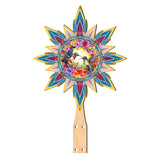 Hummingbird Heaven Star Tree Topper Wooden Decor by G. Debrekht - Wildlife Holiday Decor - 89512