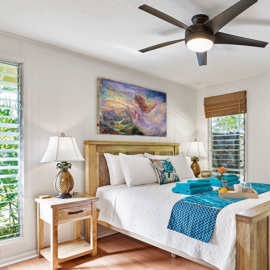 Aurora Fantasy Wooden Wall Art by Josephine Wall - Fantasy Decor - 852113B-JW